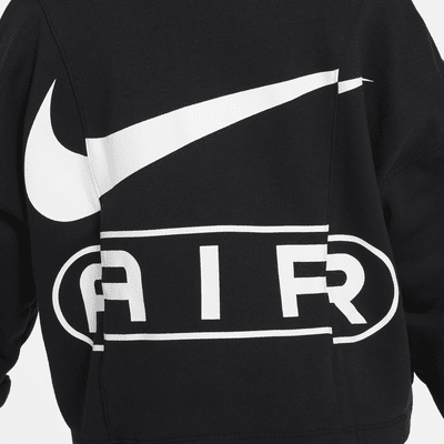 Nike Air Girls' French Terry Full-Zip Hoodie