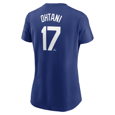 Playera Nike de la MLB para mujer Shohei Ohtani Los Angeles Dodgers Fuse