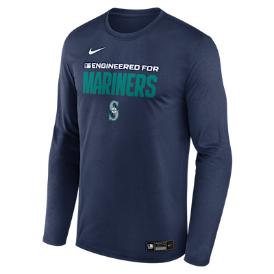 Seattle Mariners Authentic Collection Team Issue Men's Nike Dri-FIT MLB Long-Sleeve T-Shirt