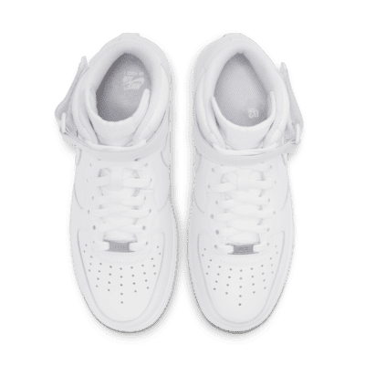 6 Size, Nike AIR FORCE 1 ‘07 MID, White, Women