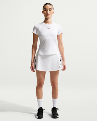 white pleated nike tennis skirt