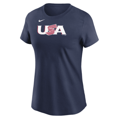 Playera para mujer USA Baseball 2023 World Baseball Classic (Pete ...