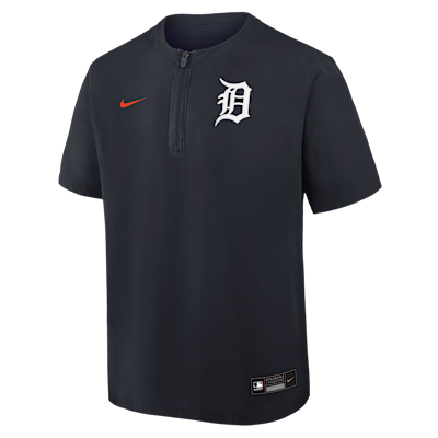 Detroit Tigers Authentic Collection Men's Nike Dri-FIT MLB 1/4-Zip Short-Sleeve Windshirt from Nike - $84