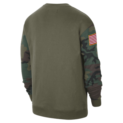 Georgia Club Fleece Men's Nike College Crew-Neck Sweatshirt