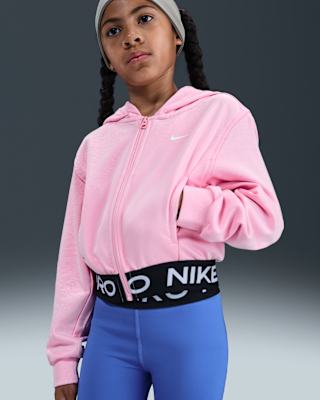 Детское худи Nike Pro Fleece Big Kids' (Girls') Dri-FIT Full-Zip Hoodie