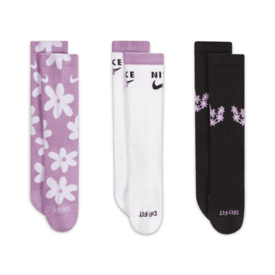 Nike Everyday Plus Kids' Cushioned Crew Socks (3 Pairs)