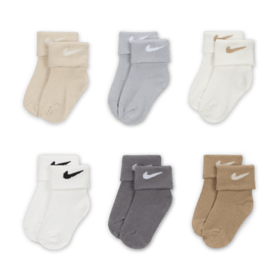 Nike Baby (12-24M) Waffle Knit Socks (6 Pairs)