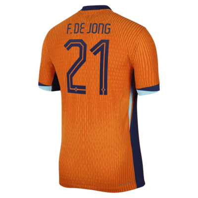 Frenkie de Jong Netherlands National Team 2024 Match Home Men's Nike Dri-FIT ADV Soccer Jersey