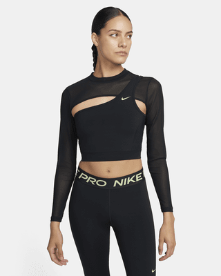 Женские  Nike Pro Long-Sleeve Cropped Top