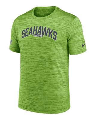 Nike Men's Dri-Fit Sideline Velocity (NFL Seattle Seahawks) Long-Sleeve T-Shirt in Green, Size: Medium | 00KX3HN78-078