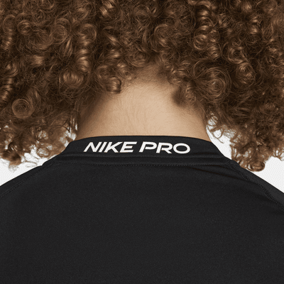 Langærmet Nike Pro Dri-FIT-overdel til større børn (drenge)