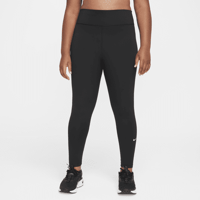 Nike One Big Kids' (Girls') Dri-FIT High-Waisted Leggings (Extended Size)