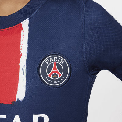 Camisola de futebol de réplica Nike Dri-FIT do equipamento principal Stadium Paris Saint-Germain 2024/25 Júnior