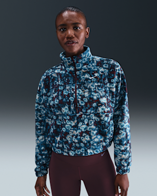 Женские  Nike One Therma-FIT Oversized 1/2-Zip Fleece Top
