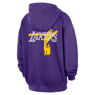 Los Angeles Lakers Courtside Men's Jordan NBA Club Premium Pullover Hoodie