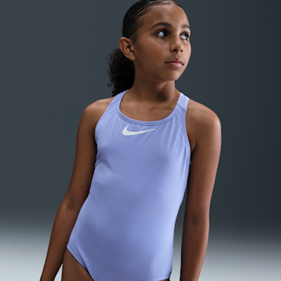 Traje de baño de una sola pieza con espalda deportiva para niña talla grande Nike Essential