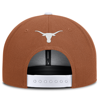 Gorra universitaria Nike Dri-FIT ajustable para hombre Texas On-Field Pro