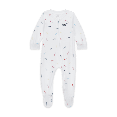 Nike Swooshfetti Footed Coverall Baby Coverall.
