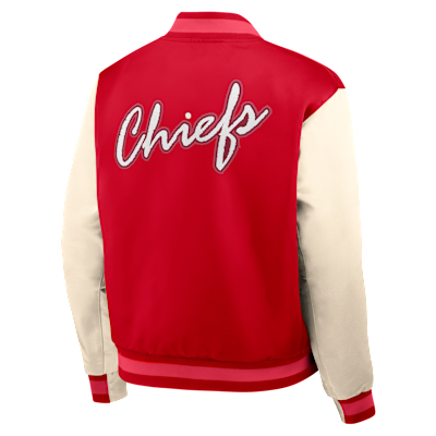 Kansas City Chiefs Rewind Legacy Men's Nike NFL Full-Snap Bomber Jacket