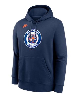 Мужское худи Detroit Tigers Cooperstown Logo Club Nike MLB Pullover Hoodie