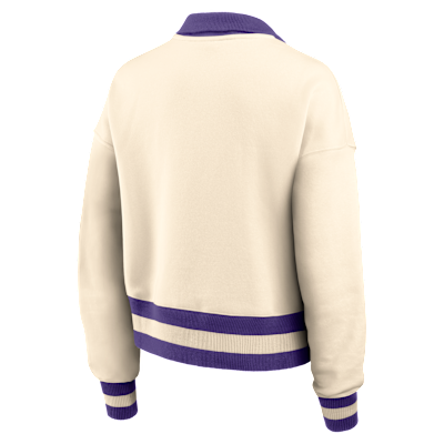 LSU Legacy Women's Nike College Cropped 1/4-Zip Crew