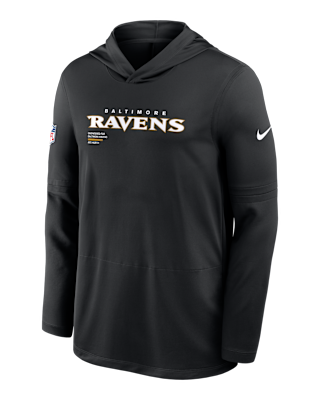 Мужские  Baltimore Ravens Pure Fury Sideline Nike Dri-FIT NFL Long-Sleeve Hooded Top