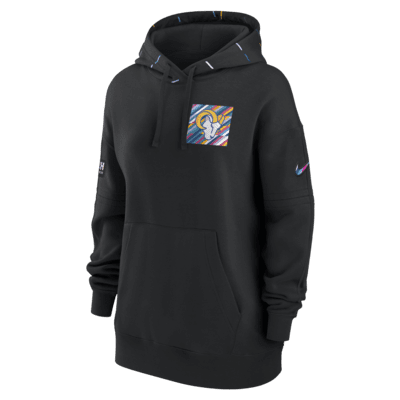 Los Angeles Rams Crucial Catch Club Women's Nike NFL Pullover Hoodie. Nike .com