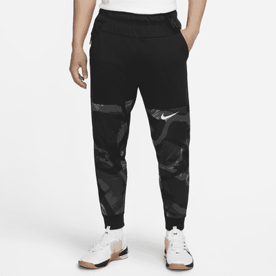 Nike training fleece tapered joggers in sale dark grey