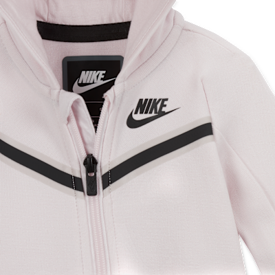 Kojenecké dupačky Nike Sportswear Tech Fleece se zipem po celé délce (0–9 měsíců)