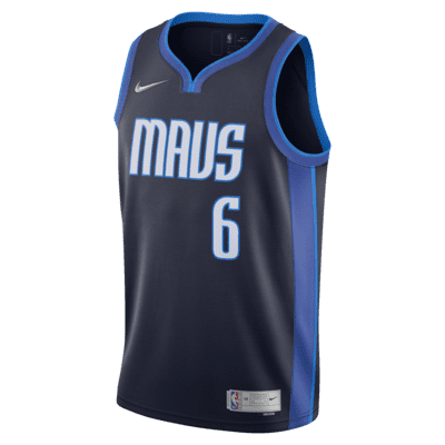 Camiseta Nike NBA Swingman para hombre Kristaps Porzingis Mavericks Earned Edition