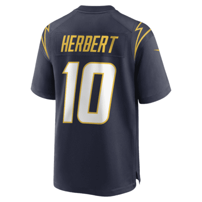 Jersey de fútbol americano Game para hombre NFL Los Angeles Chargers (Justin Herbert)