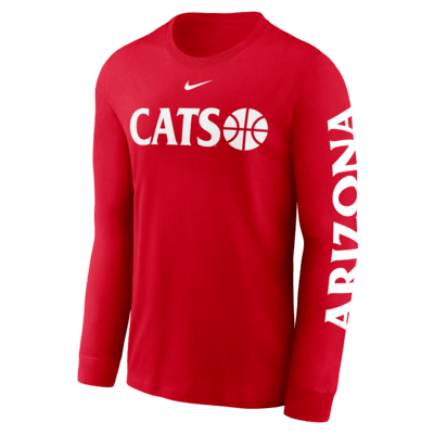 Arizona Wildcats Basketball Icon Men's Nike College Long-Sleeve T-Shirt