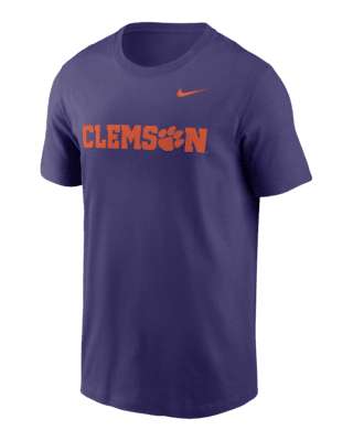 Мужская футболка Clemson Tigers Primetime Wordmark Nike College