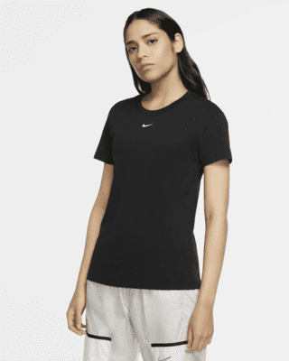 Finish Line Women Sport & Swimwear Sportswear Sports T-shirts Womens Sportswear Logo Outline Oversized T-Shirt in Black/Black Size X-Small 100% Cotton/Jersey 