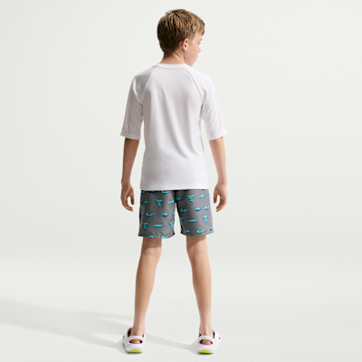 Shorts de playa o alberca de 18 cm con forro de ropa interior para niño talla grande Natación Nike