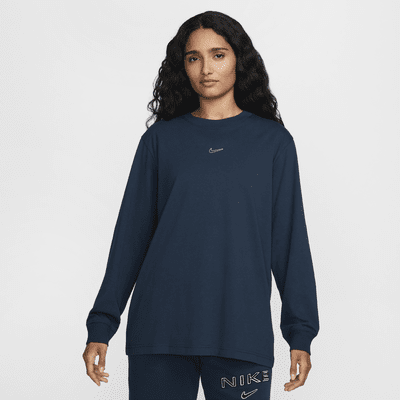 Playera de manga larga holgada para mujer Nike Sportswear