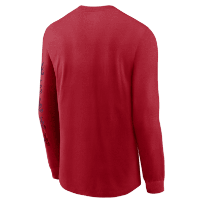 Nike Team Slider (MLB Atlanta Braves) Men's Long-Sleeve T-Shirt