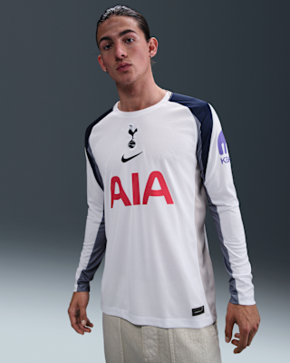 Мужские джерси Tottenham Hotspur 2025/26 Stadium Home Nike Dri-FIT Soccer Replica Long-Sleeve Jersey