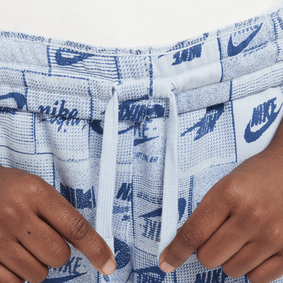 Shorts de French Terry para niños talla grande Nike Sportswear Club