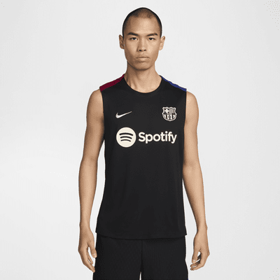 FC Barcelona Strike Men's Nike Dri-FIT Soccer Sleeveless Top