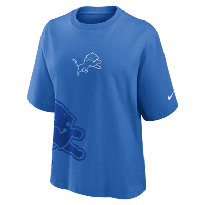 Playera Nike de la NFL para mujer Detroit Lions Boxy