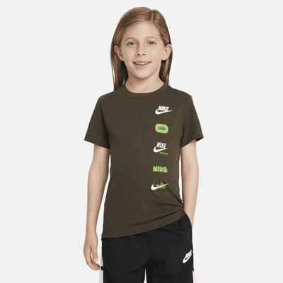 Playera estampada para niño talla pequeña Nike