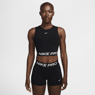 Nike Pro Women's Dri-FIT Cropped Tank Top. Nike LU