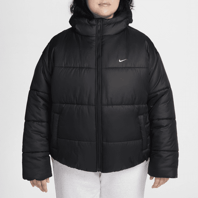 Dámská volná bunda Therma-FIT Nike Sportswear Classic Puffer s kapucí (větší velikost)