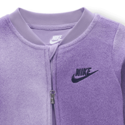 Pajacyk z mikrodzianiny dla niemowląt Nike Solarized (0–9 M)