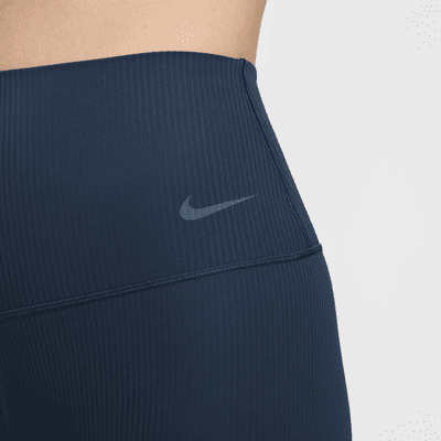 Nike Zenvy 羅紋女款輕柔支撐型高腰九分內搭褲