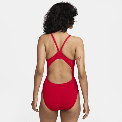 Traje de baño de una pieza con espalda deportiva para mujer Nike HydraStrong