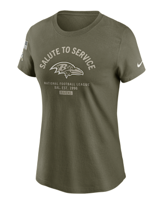Женская футболка Baltimore Ravens Salute to Service Sideline Nike NFL