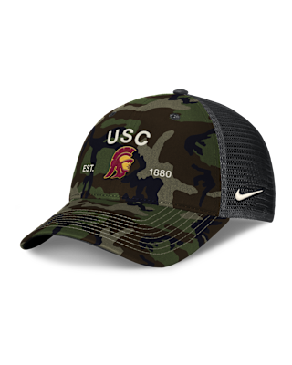 Мужские  USC 2025 Military Appreciation Rise Nike College Trucker Adjustable Hat