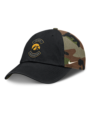 Мужские  Iowa 2025 Military Appreciation Club Nike College Adjustable Hat